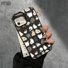 Funda para phone (1 unidad) con estampado de gatitos, con orificios grandes, compatible con phone 16 Pro Max, 16, 15 Pro, 14, 14 Plus/14 Pro Max, 13, 13 Pro, 12 Pro y 11/11 Pro. Ideal para cumpleaños y fiestas. - Blanco - Ver 4