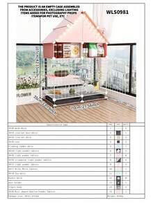 Indoor Small Pet Cage With Tray, Rabbit Hutch With Litter Box, Suitable For Kittens - Multicolor - View 18