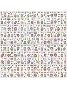 100pcs Cute Transparent Stickers For Planner, Girl Scrapbooking Bullet Journal Sticker Set - Transparent PET Cute Stickers - View 6