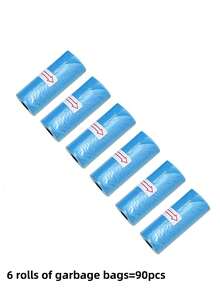 75pcs/5 Rolls Diaper Disposal Bags, Baby Diaper Change Heart Pattern Trash Bags, Portable, Car Trash Bags, Suitable For Outdoor Strollers, Living Room, Bathroom, Nursery Cleaning Trash, Random Color - Multicolor - View 12