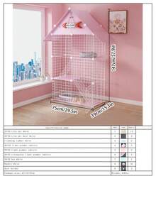 2-Tier Indoor Cat House With Litter Box, Spacious Cat Condo For Short Hair Cats - Multicolor - View 17