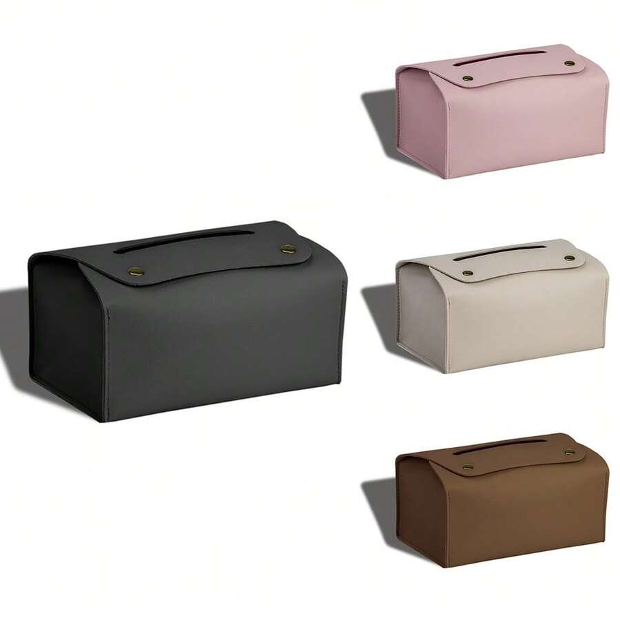 1PC New Luxury High-Value Tissue Box Home Living Room Paper Storage Box High-End Restaurant Tissue Box,Tissue Box Holder,Bedroom - Multicolor - View 1
