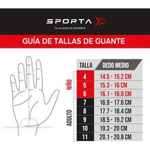 Guantes de Portero Fiera Training - Azul/Blanco - Ver 6
