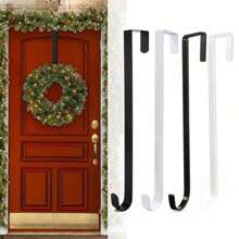 1 pezzo Supporto per ghirlanda per porta d'ingresso, gancio per ghirlanda da appendere sopra la porta, decorazioni per Ognissanti, gancio per ghirlanda per appendere decorazioni natalizie, pasquali, autunnali, cartello di benvenuto, decorazioni natalizie, decorazioni per la stanza in inverno