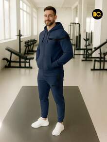 Big City Men Sports Sets - Navy Blue - View 2
