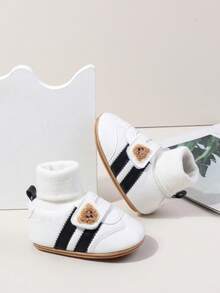 yibubu أحذية أطفال رضع من يبوبو باللون الأسود، أحذية للبنات والأولاد الرضع، تصميم كرتوني جميل، بسيط وأنيق، نعل ناعم مانع للانزلاق، أحذية للأطفال الرضع، أول خطوات المشي