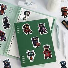 SCXXBSW 50 Pieces Of Halloween Horror Character Graffiti Stickers For DIY Decoration On Guitars, Notebooks, Suitcases And Other Items - Multicolor - View 6