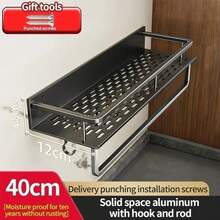 12 postes negros de 40 cm