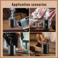 Charcoal Oud 2-In-1 Electric Incense Burner Type-C Portable Burner Aoma Diffuser For Car - Multicolor - View 7