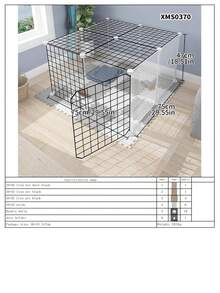 Pagar Hewan Kecil, Kandang Kucing, Anak Kucing, Anak Anjing, Anjing, Kelinci, Guinea Pig, Jaring Penghalang Anti-Kabur - MultiWarna - View 33