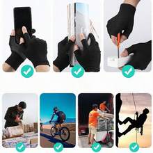 Special Gloves For Men And Women Working, Two, Three, Five Fingers, Work, Wear-Resistant, Non-Slip, Riding Durable And Lengthened - Black - View 6