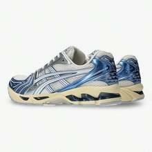 (Para Hombres) ASICS Gel Kayano 14 "Crema / Azul Metálico" (2024) 1203A537-102 - Azul - Ver 4