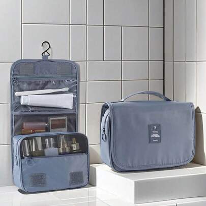 1 pezzo Borsa da toilette appendi-borsa, borsa portatile, pochette con cerniera, borsa cosmetica, borsa organizer per la bellezza, borsa trucchi, bors