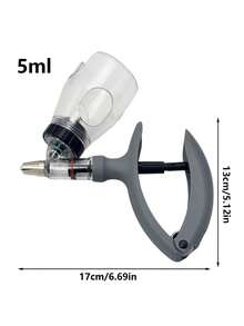 2/5ml Automatic Continuous Syringe Pet Animals Injection Special Adjustable Vaccine Syringe Suitable For Poultry And Livestock Horses Cattle Sheep Chickens Health Care Tools - Multicolor - View 4
