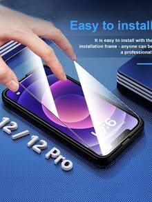 BOLLYMORE 适用于 17 Pro Max/17 Pro/17/Air/16e/16/15 Pro Max 的 2 片装高清钢化玻璃屏幕保护膜 - 9H 防刮、防水、无气泡，包含清洁套装 - 無色 - 查看 2