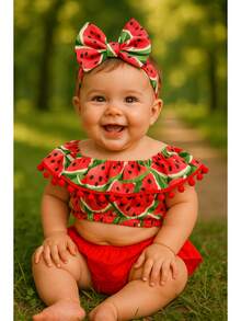 Baby Girls Sets - Đỏ - Xem 1