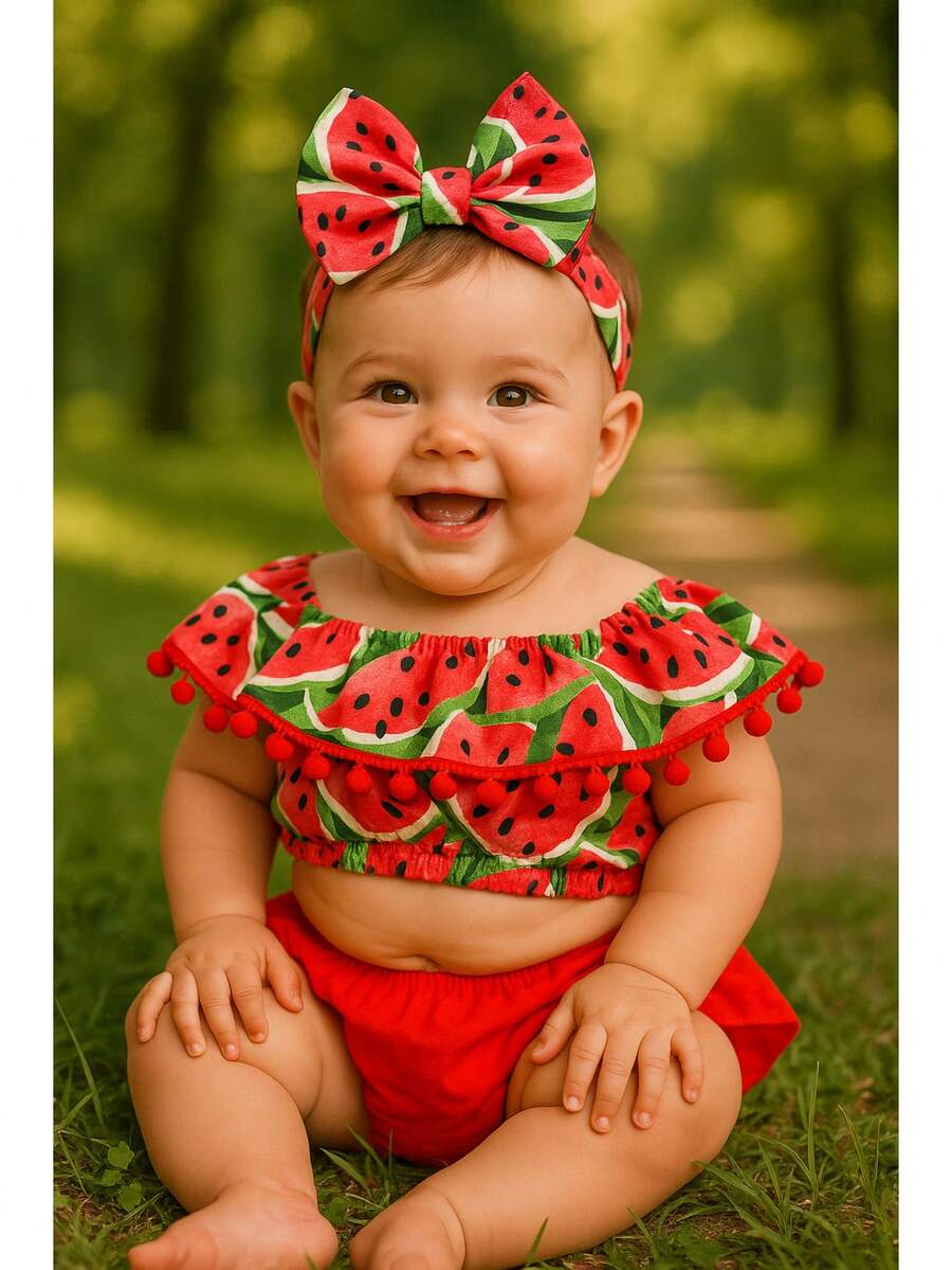 Baby Girls Sets - Đỏ - Xem 1