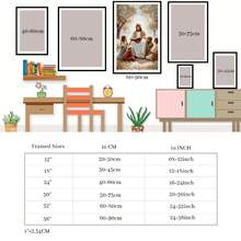 1pc, Framed Wall Art, Jesus With Children Reading Bible, Detailed Depiction Of Jesus Sitting Outdoors Surrounded By Children, Reading From A Book Under A Tree With Soft Light Filtering Through Leaves, Canvas Wall Art For Living Room, Bedroom, Bathroom, Study Room, Dining Room, Office, Wooden Wall Art Decor, Ideal Gift - 彩色 - 查看 7