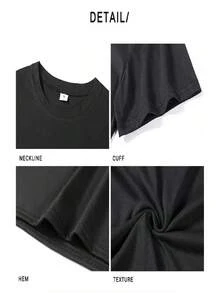 Graphic T-Shirt Shhhhh Slayworld Twizzy Rich KanKan Graphic T-Shirts Women Short Sleeve T Shirtx - màu đen - Xem 5