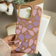 Funda para móvil con diseño de lunares rosa y morado. Compatible con phone 12 Pro, 15, 16 Plus, XS, 13, 11 y 14. Color curry. Suave y sencillo. - Colores mixtos 1 - Ver 3