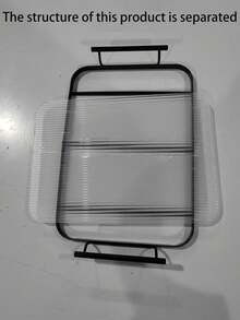 1件/3件棕色木制长方形和圆形托盘，家用甜点盘，酒店餐厅咖啡盘，茶盘，水果，寿司，牛排，面包，小吃木质展示盘，透明纹理杯碟 - 銀色 - 查看 8