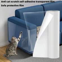 1 卷猫抓保护膜,防刮保护膜,自粘防刮保护膜,透明,用于家具、沙发、墙壁、门的防刮膜,家具保护,沙发保护 - 無色 - 查看 15