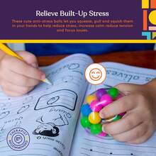 Squishy Stress Ball Squeeze, Color Sensory Toy, Relieve Tension, Anxiety, Home, Travel And Office Use, Fun For Kids And Adults (4-Pack),Back To School Supplies - 1 - 查看 8