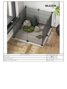 Pet Fence Turtle Anti-Escape Net, No Drilling Required, Removable Balcony Tortoise Enclosure Barrier Fence - Multicolor - View 21