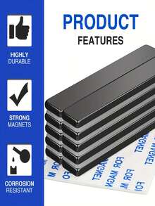 39x19x9mm 高磁能钕磁铁，吸力强劲稳定，易于安装金属部件，适用于固定 Xsound 工具和小物件。尺寸精准，嵌入和拼接顺畅，安装灵活。抗氧化处理，防锈，持久耐用。 - 銀色 - 查看 2