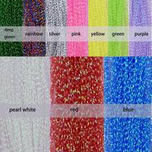 Paquete de 10 unidades de material de atado de moscas de vidrio para señuelos de pesca (10 colores Crystal Flash-Set A) - 1 - Ver 5