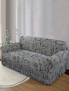 1件装精美沙发装饰沙发罩牛奶丝面料防滑弹力多色单人双人三人四人沙发罩裙沙发防脏沙发套四季 - 彩色 - 查看 9