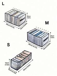 1/3 Stücke große Kleiderschrank Kleidertrenner Aufbewahrung 7 Schrank Aufbewahrungsbox waschbar Schublade Kleiderschrank Aufbewahrungsbox Unterwäsche Faltbare Aufbewahrungstasche (Bitte überprüfen Sie die Größe sorgfältig vor der Bestellung.)