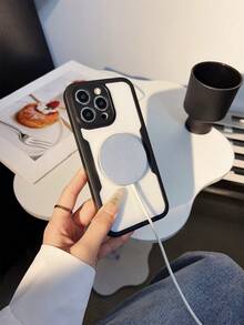 1 个 360 度全覆盖磁吸手机壳带挂绳，兼容三星 Galaxy S25、S24、S24 Plus/S24+、S24 Ultra、S24 FE、S20、S21、S22、S23，兼容 - 黑色 - 查看 6