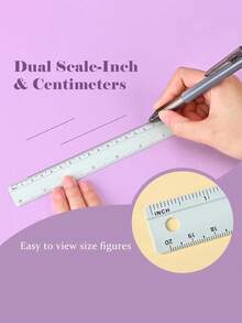 Righello in metallo alluminio Morandi, durevole, adatto per scuola, casa, ufficio, fai da te, strumenti di misurazione per artigianato, uso domestico e ufficio. Tavolozza dei colori Morandi, strumento di misurazione di precisione, durevole, perfetto per scuola, casa o ufficio. Ritorno a scuola