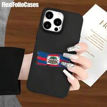 Funda protectora para phone con diseño nacional en azul y rojo, con orificios grandes, compatible con phone 16 Pro, 16, 15 Pro, 14, 14 Plus, 14 Pro, 13, 13 Pro, 12 Pro y 11/11 Pro. Regalos para cumpleaños y celebraciones. - Blanco - Ver 6