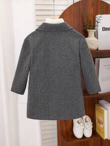 Young Boys' Casual Jacket, Comfortable For Daily Wear, Outdoor Activities, And School, Autumn/Winter - Grey - View 4