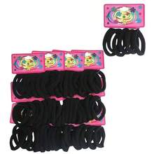 72 Elásticos PRETO  Elástico Rabico Xuxinha ALEGRIA LZH - Preto - Visão 1