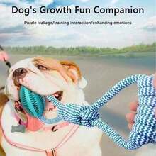 3pcs   Dog Soothing Tool | Knot Bite Ball 2-In-1 Interactive Pulling And Grip Resistant Teeth Grinding Fun Fun - 藍色 - 查看 6