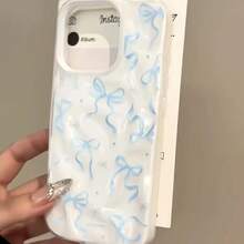 Funda de pantalla completa con diseño de meteorito brillante y textura antideslizante, compatible con phone 16 Pro, 15 Plus, 14, 12 y 11. Ideal como regalo de Año Nuevo, Pascua o un detalle especial para amigos y familiares. - Blanco - Ver 3