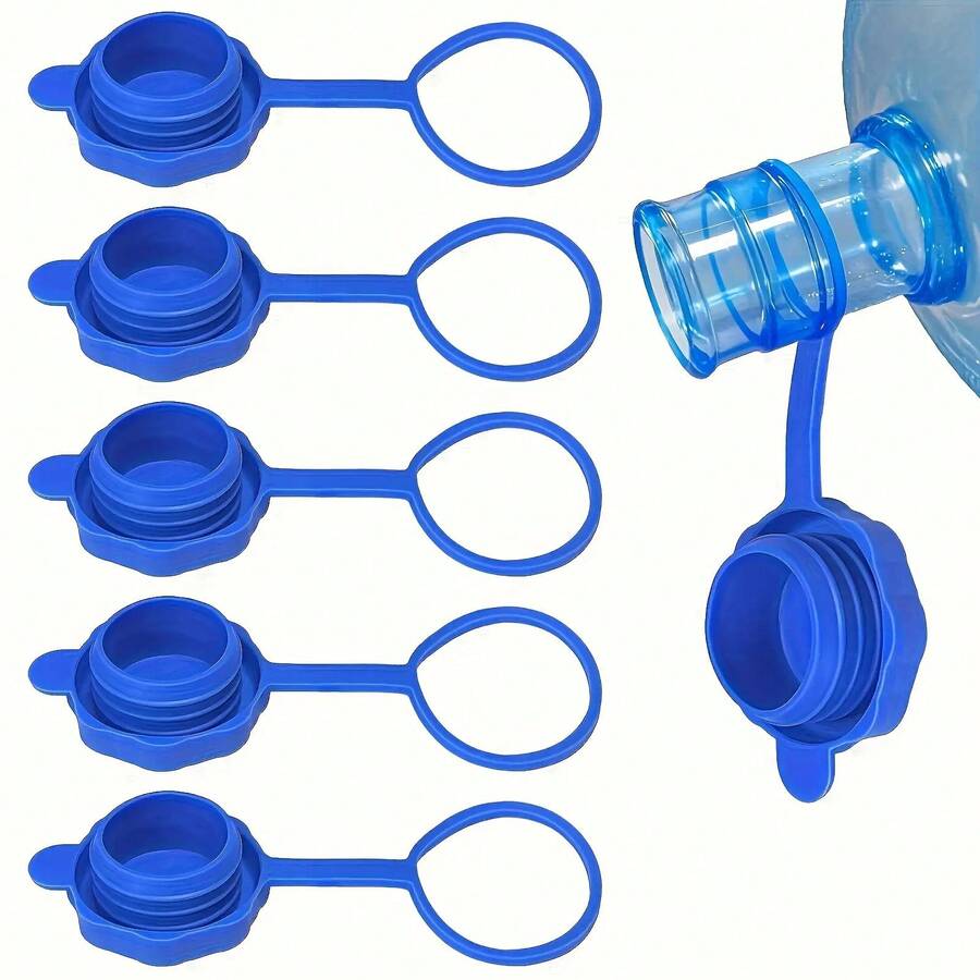 Reusable Silicone Water Bottle Replacement Lid - Suitable For 5 Gallon And 3 Gallon Buckets - 55mm Universal Mouth - Leakproof And Dustproof - Suitable For Outdoor Camping And Kitchen Use - 1 - View 1