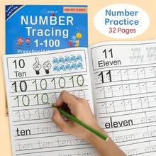 Lachilly Livro de Atividades de Alfabeto e Números para Crianças - Livro Educativo de Caligrafia com Letras e Números em Inglês - Material para Colorir e Escrita para o Jardim de Infância - Multicolorido - Ver 14