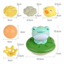 4 Modes Baby Bath Toy | No-Mildew Sprinkler Toy For 18M+ Toddlers | Fun Pool & Beach Water Play Set | Shower Bathtub Gift For Boys Girls - Green - View 9