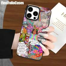 Fundas protectoras con diseño de nave espacial y orificios grandes. Compatibles con phone 16 Pro Max, 16, 15 Pro, 14, 14 Plus, 14 Pro Max, 13, 13 Pro, 12 Pro y 11 Pro. Ideales para cumpleaños y celebraciones. - Negro - Ver 7