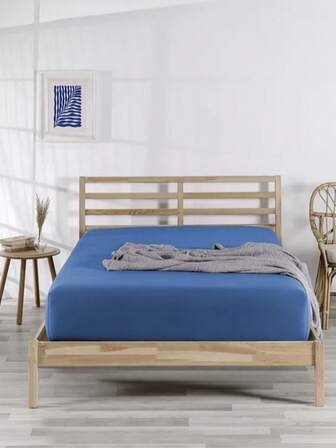 100% Cotton Fitted Jersey Knit Sheet With Elastic | Single & Double Sizes | Available From 100x200+30 To 200x200+30 Cm