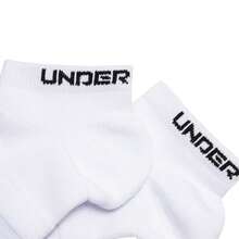 Under Armour Men's Women's Ankle Sports Socks, Casual Everyday Socks, Outdoor Travel Socks, Fitness Training Sports Socks 25510205-100 - White - View 9