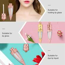 3毫升唇彩管，高端唇彩管，电镀胡萝卜唇膏管，多功能便捷美观空管，塑料空唇彩管，DIY唇膏容器，唇彩容器，水晶唇膏瓶，塑料材质，适合居家、旅行、女性、女孩使用。（金色、玫瑰金、银色），价格实惠，圣诞礼物，化妆品，化妆工具，物美价廉，礼品，女士礼物，节日新年礼物 - 彩色 - 查看 7
