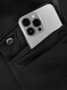 2件装男士秋冬季保暖半拉链连帽卫衣，户外休闲时尚上衣