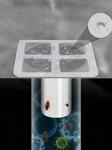 20 pezzi Copertura filtro per scarico, Rete filtrante in nylon anti-insetti, Strumento per la prevenzione di scarafaggi e odori in bagno