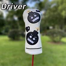 Devil Bomb Golf Club Cover Head Cover Protective Cover 135 Fairway Wooden Chicken Leg Stick Cover Pusher Cover - White - View 10