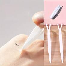 35/10 piezas por set, pinzas para párpado doble y tenedores en forma de Y, herramientas aplicadoras de cinta para párpado para principiantes, maquillaje, económico, decoración de habitación, tocador, viaje, dormitorio, accesorios de maquillaje